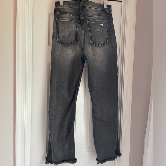 Sneak Peek Black High Rise Straight Leg Jeans - Picture 5 of 5